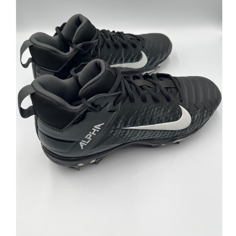 Nike Alpha Menace 2 Football Shoes Black White Mens Size‎ 9 - Picture 9 of 13